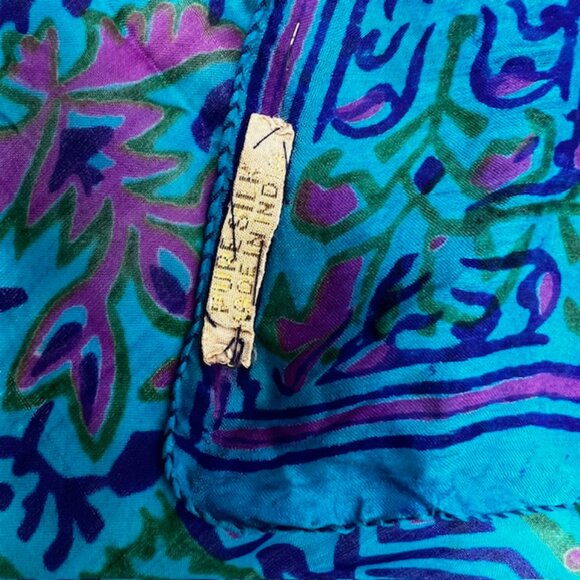 set of 2 Leonard Paris & Vintage Scarf Pure 100% Silk chiffon 26"x26 pink(15) - Picture 10 of 12